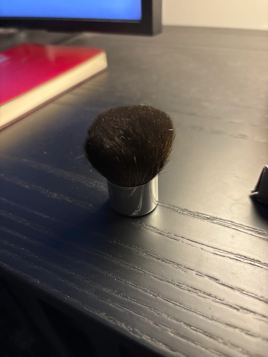 Christian Dior Mini Kabuki Brush Flat Top - silver