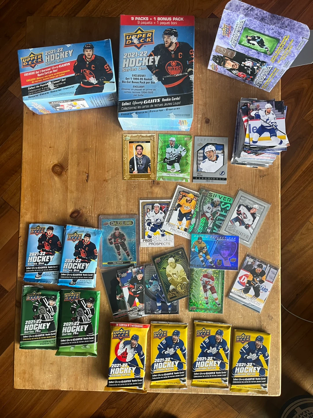 Upper Deck 2021-22 NHL Hockey Cards Lot