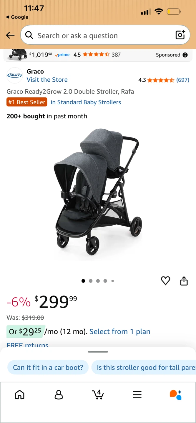 Graco Ready2Grow 2.0 Double Stroller