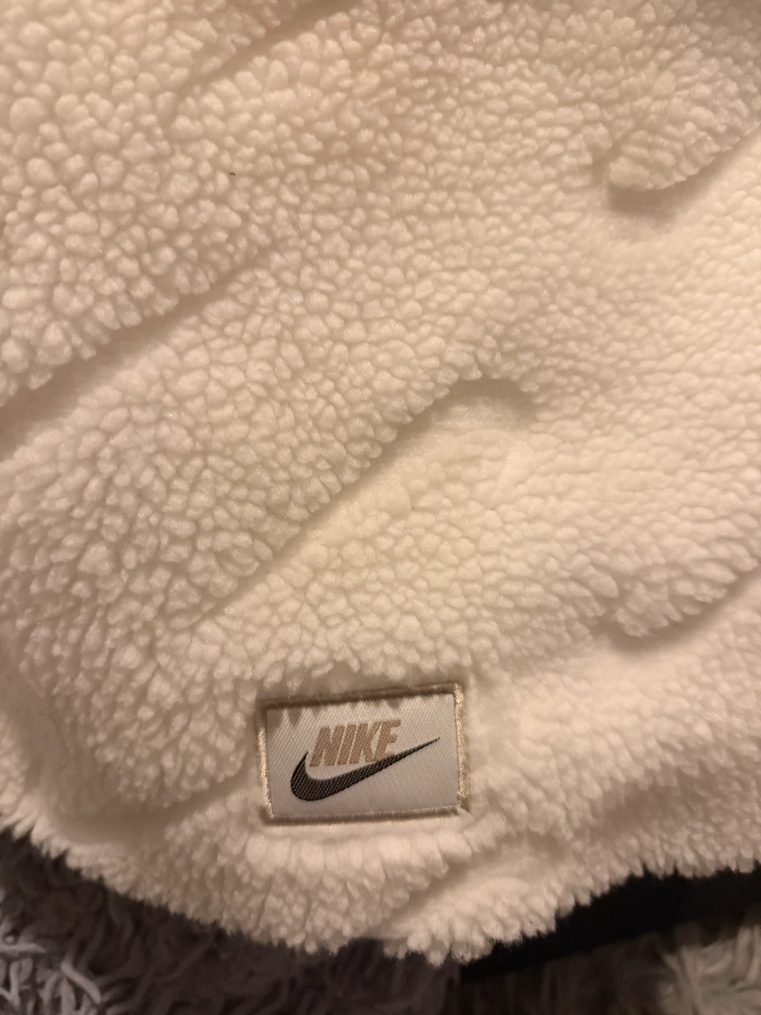 Nike Sherpa Fleece Jacket White Size S - photo 3