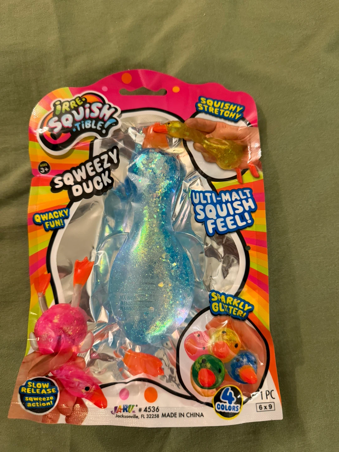 Irresistible Squishy Squeezy Duck Toy