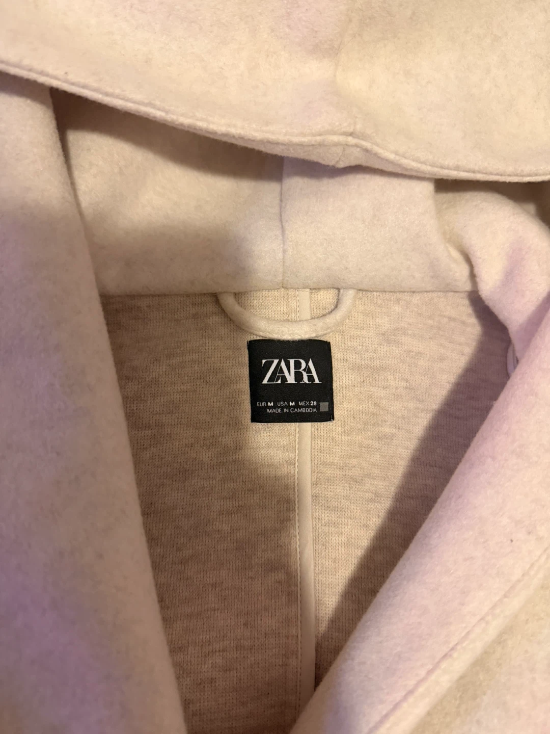 Zara hooded wool-blend coat size M - photo 2