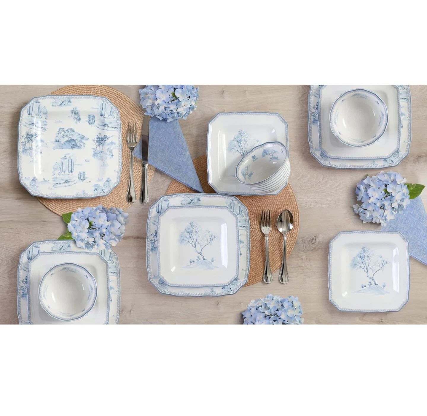 222 Fifth 12-Piece Porcelain Dinnerware Set - photo 3
