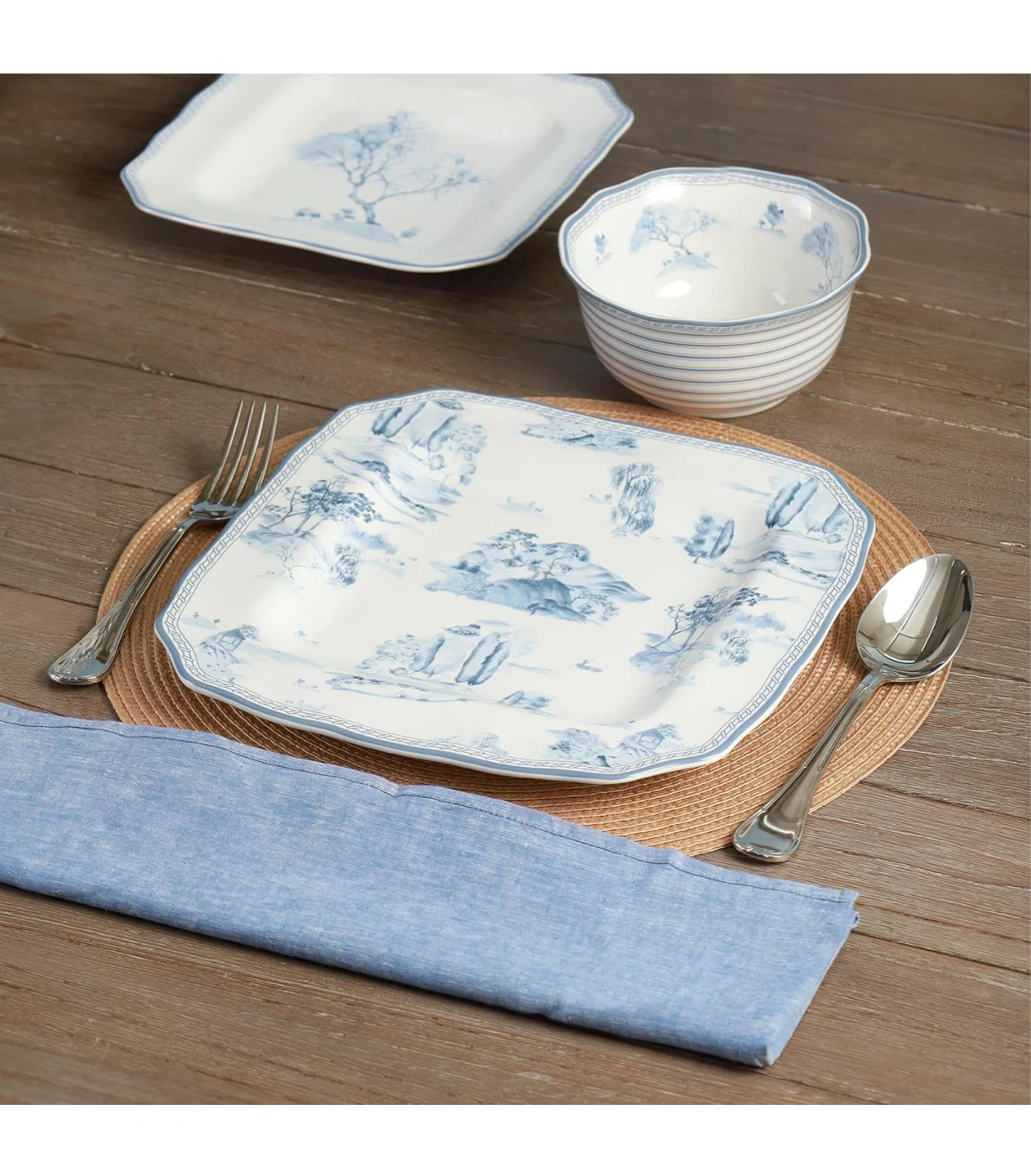 222 Fifth 12-Piece Porcelain Dinnerware Set - photo 4