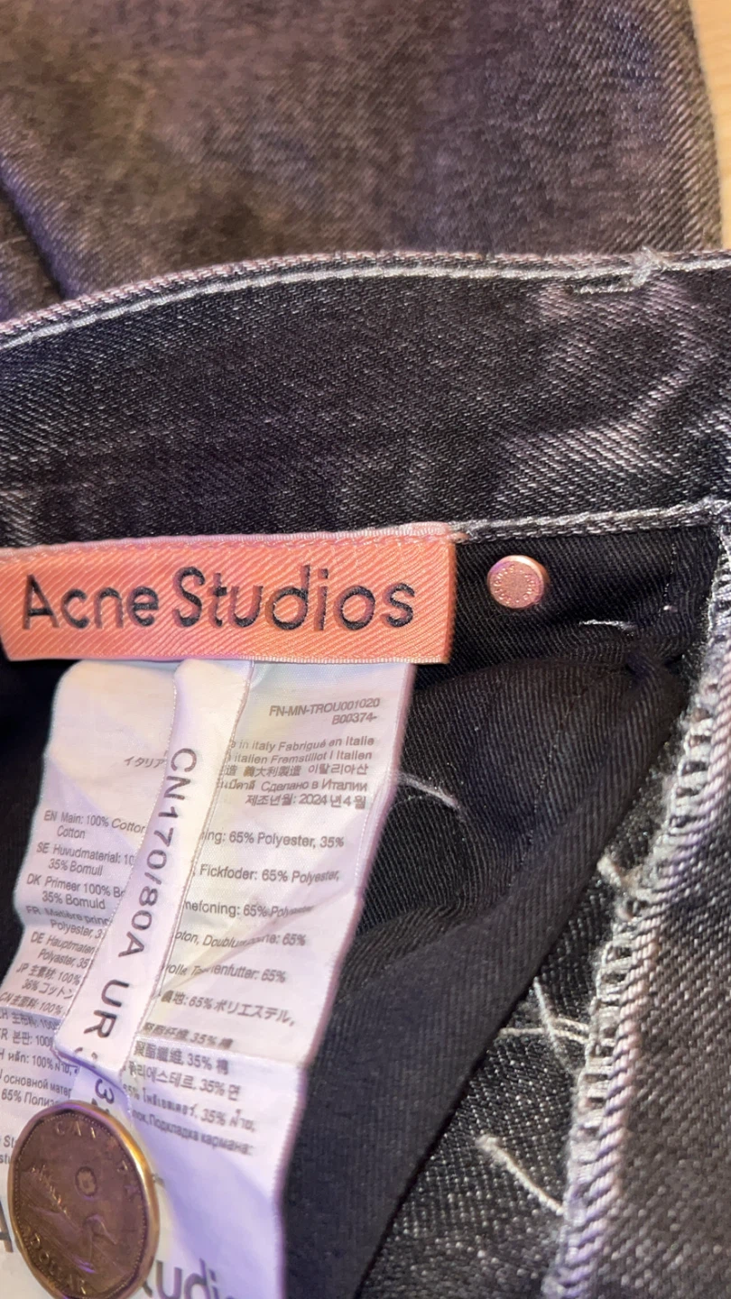 Acne Studios Grey Denim Jeans - photo 4