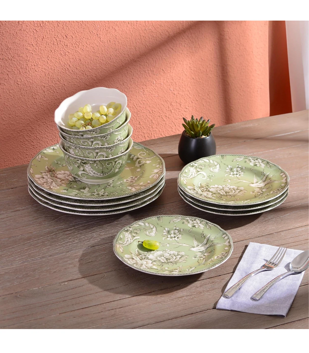 222 Fifth Adelaide Brown Collection Dinnerware Set - photo 2