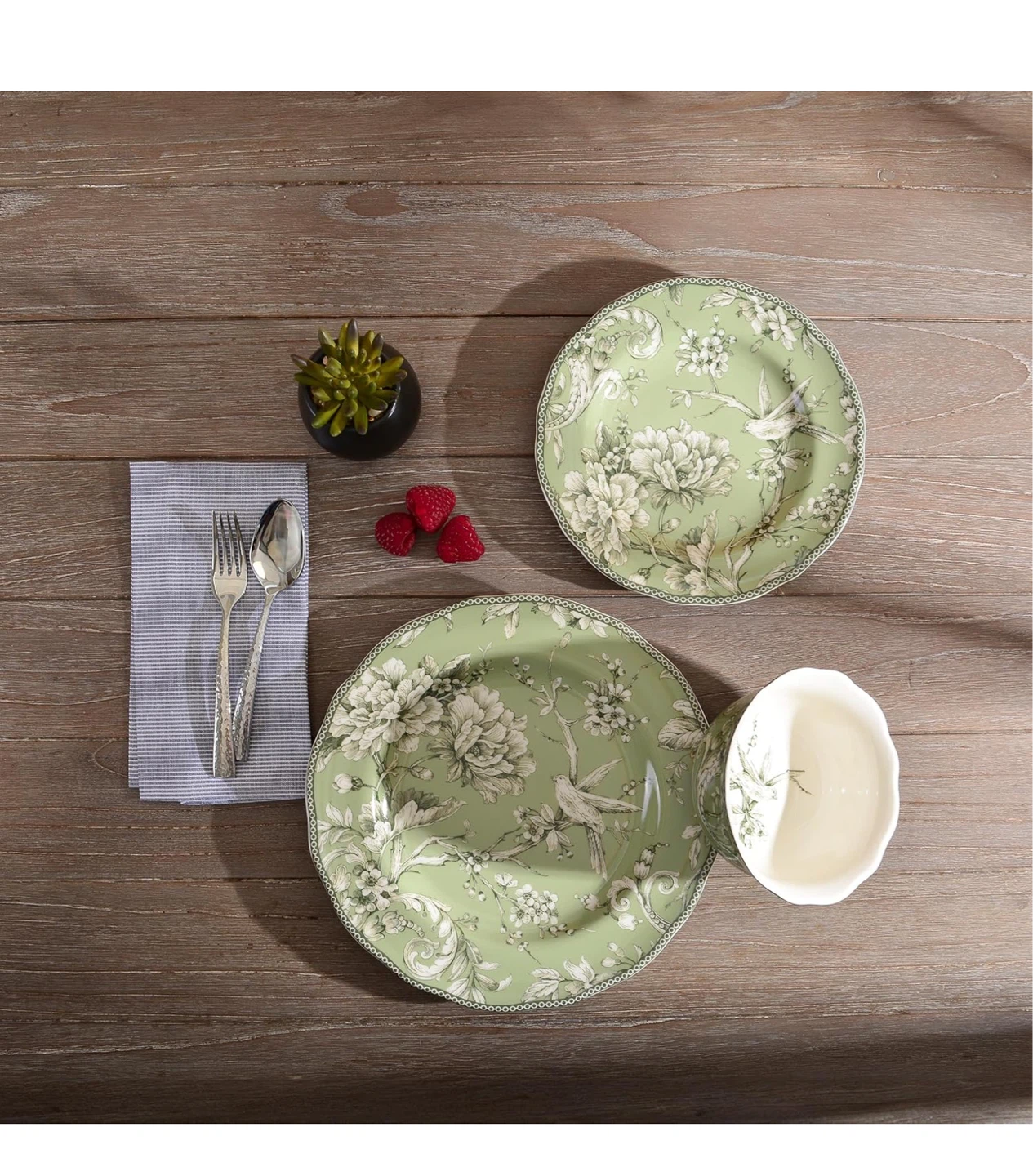 222 Fifth Adelaide Brown Collection Dinnerware Set - photo 4