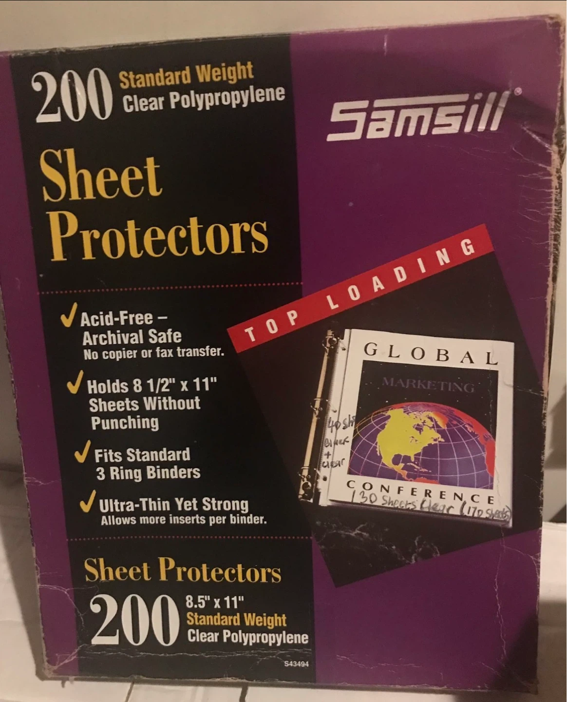 Samsill Non-Glare 8.5 x 11 Sheet Protectors - photo 3