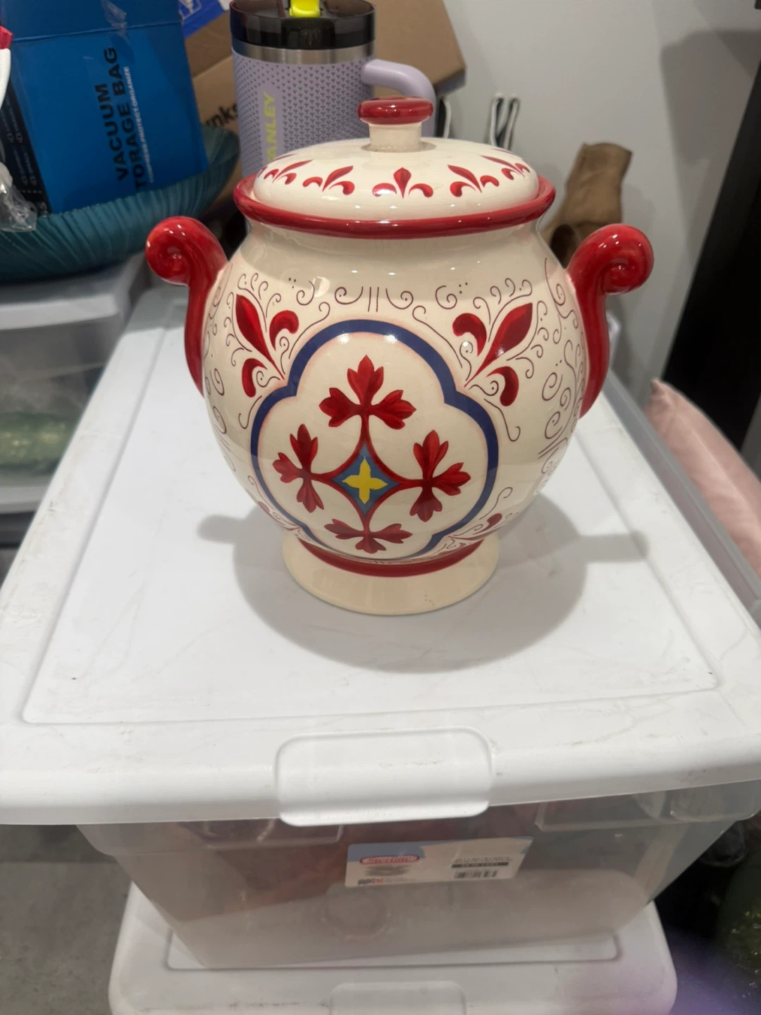 Handmade Ceramic Cookie Jar with Lid - Made for Nonni's