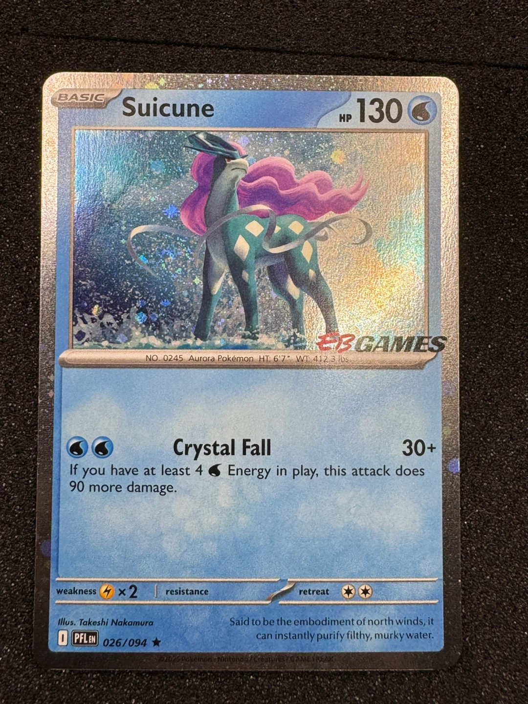 Suicune Eb Games Exclusive Promo Destined rivals 2025