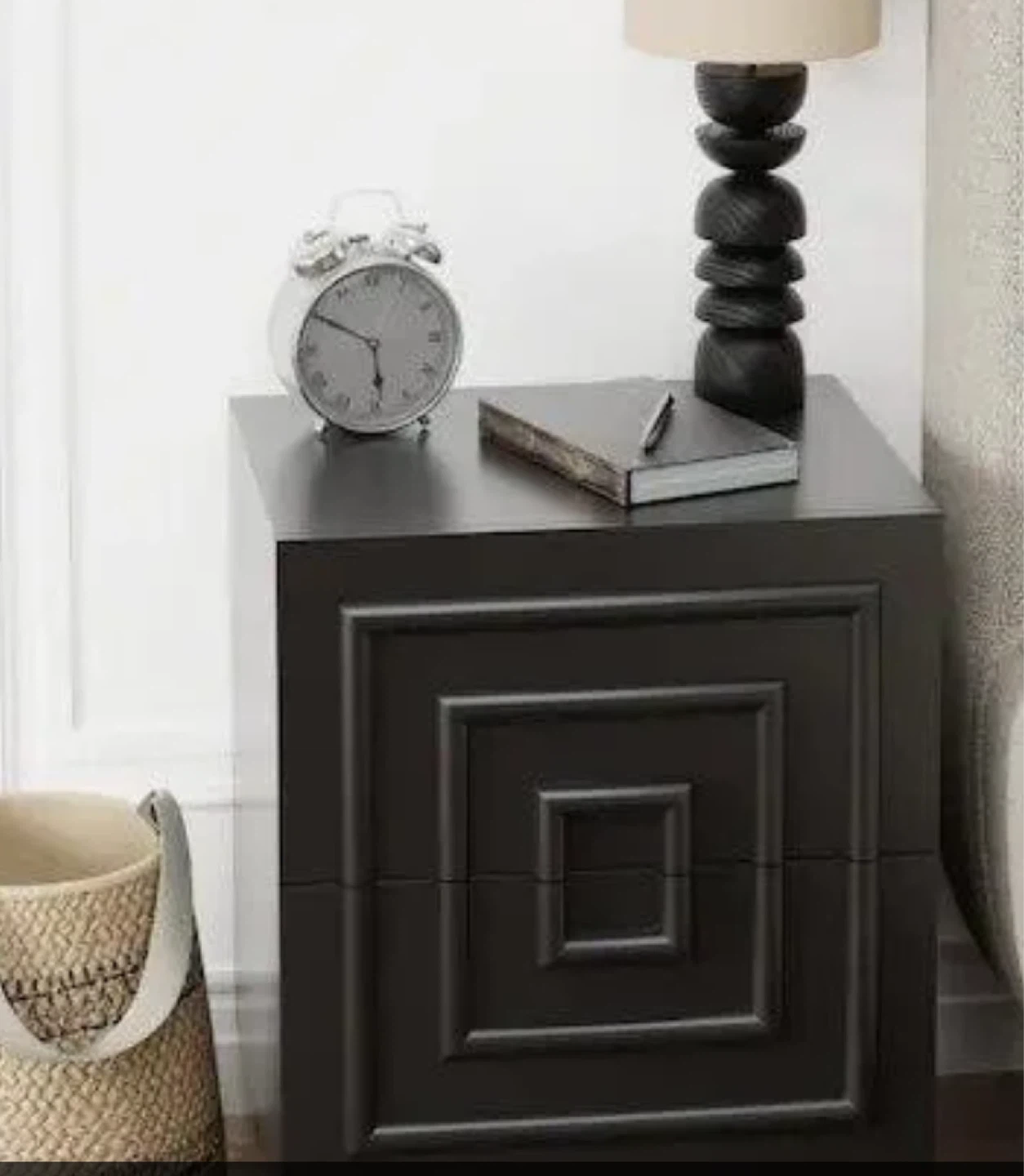 Modern Geometric 2-Drawer Nightstand