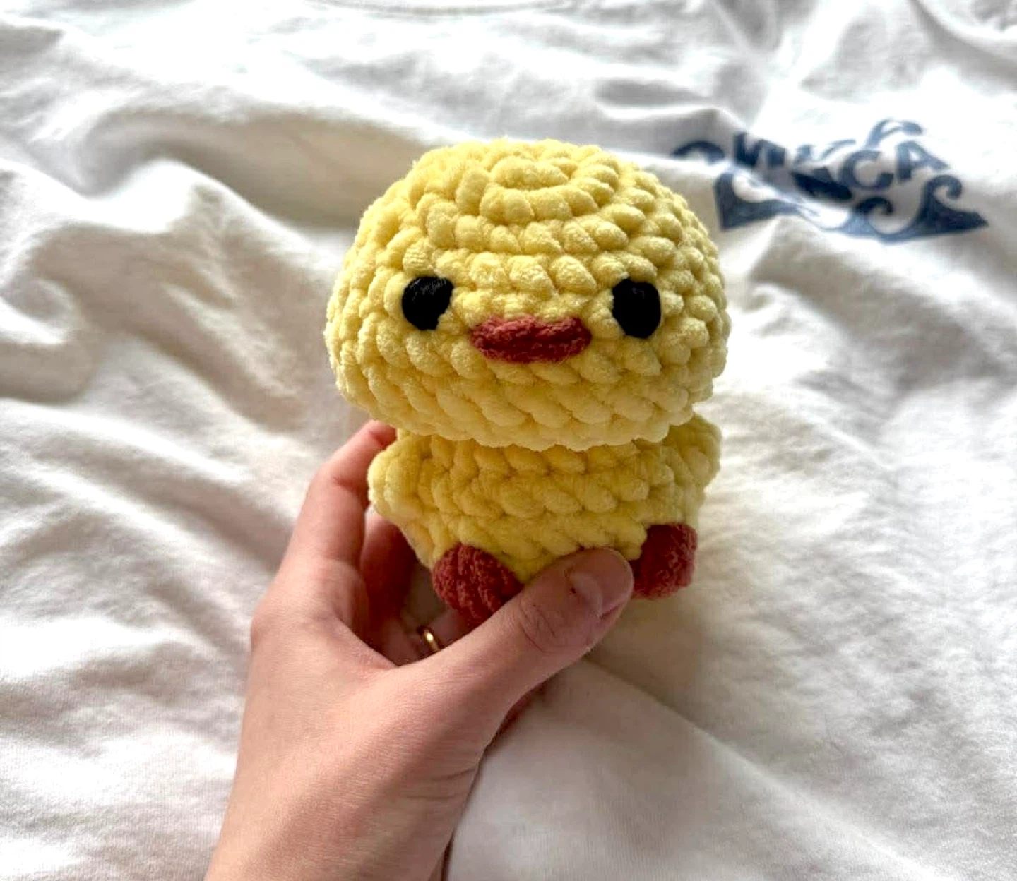 Handmade Yellow Crochet Chick Plushie