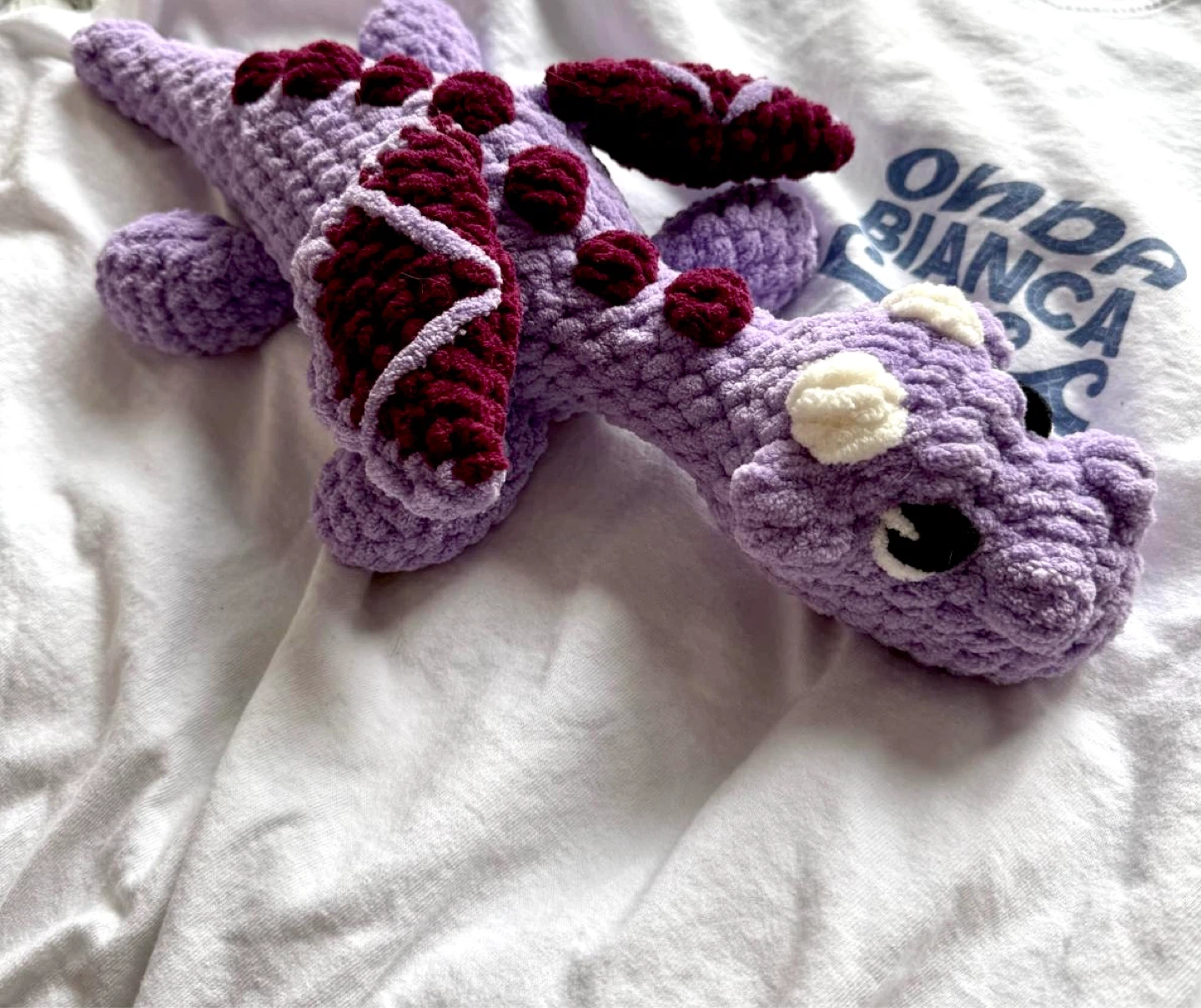 Crocheted Dragon Plush Toy - photo 3