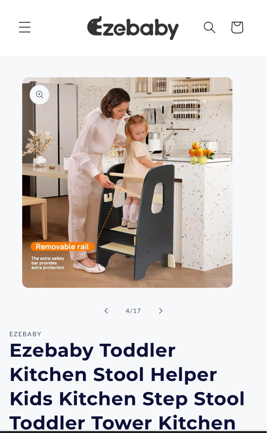 EzeBaby Toddler Kitchen Step Stool Helper - photo 4