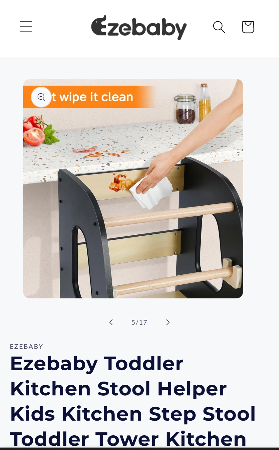 EzeBaby Toddler Kitchen Step Stool Helper - photo 5