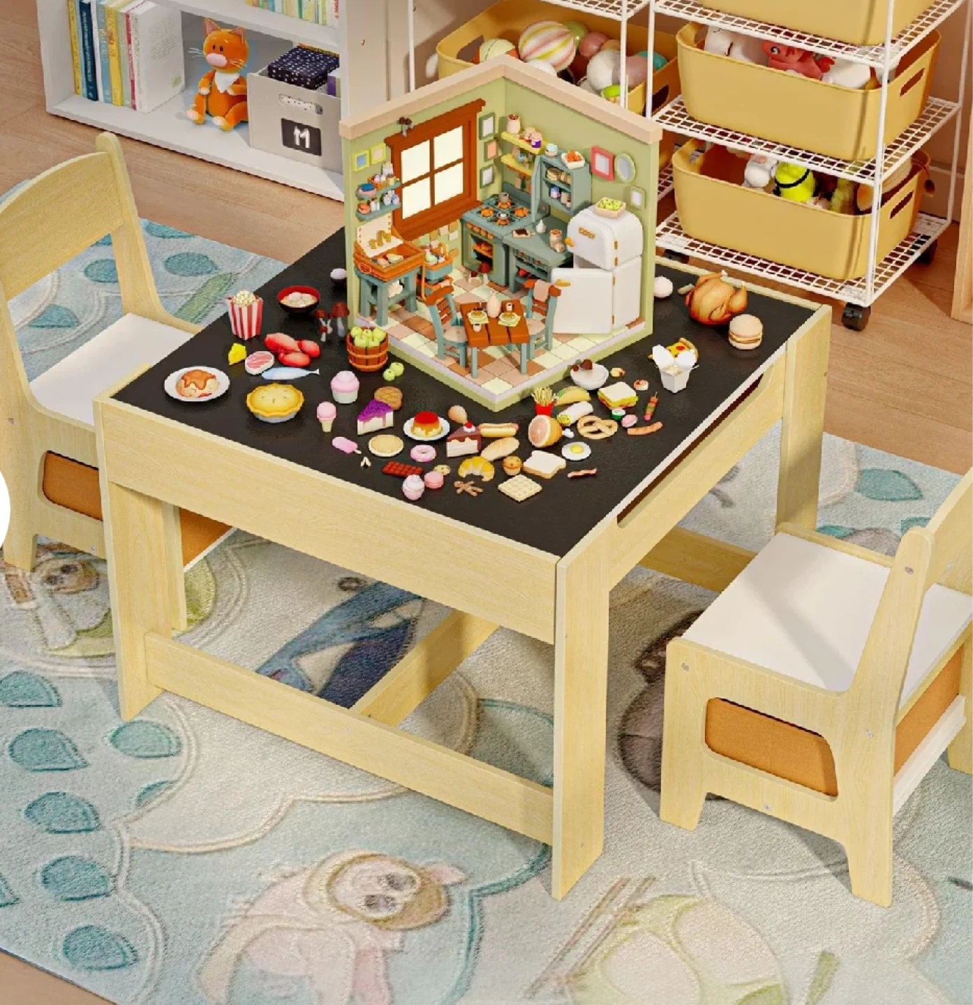 Kids Table and Chair Set with Storage - photo 2