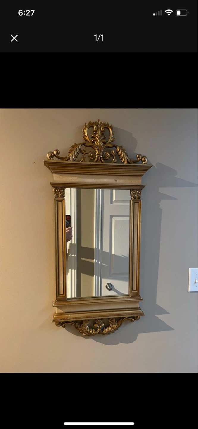 Ornate Gold Wall Mirror