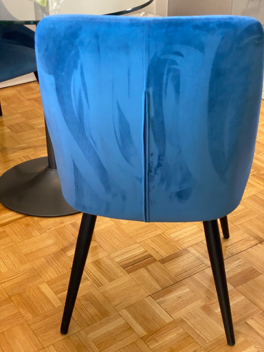 Blue Velvet Dining Chair - photo 2