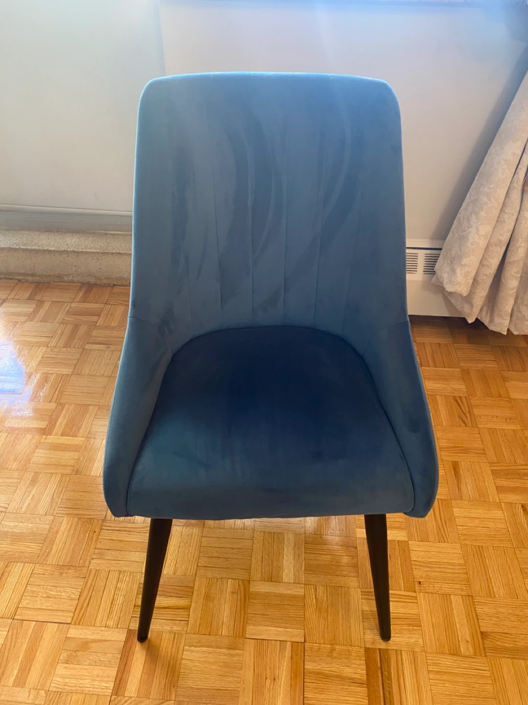 Blue Velvet Dining Chair - photo 3