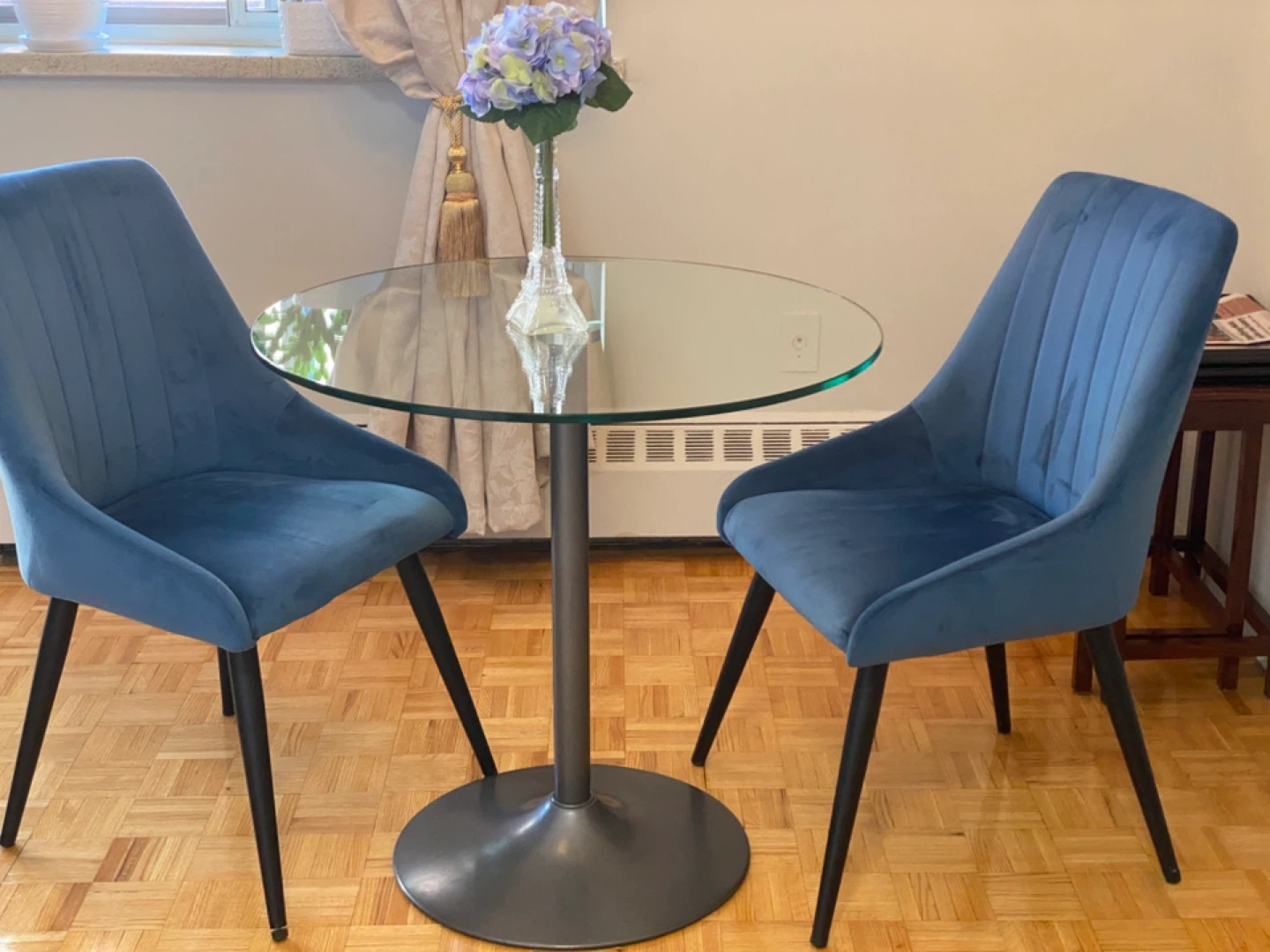 Blue Velvet Dining Chair
