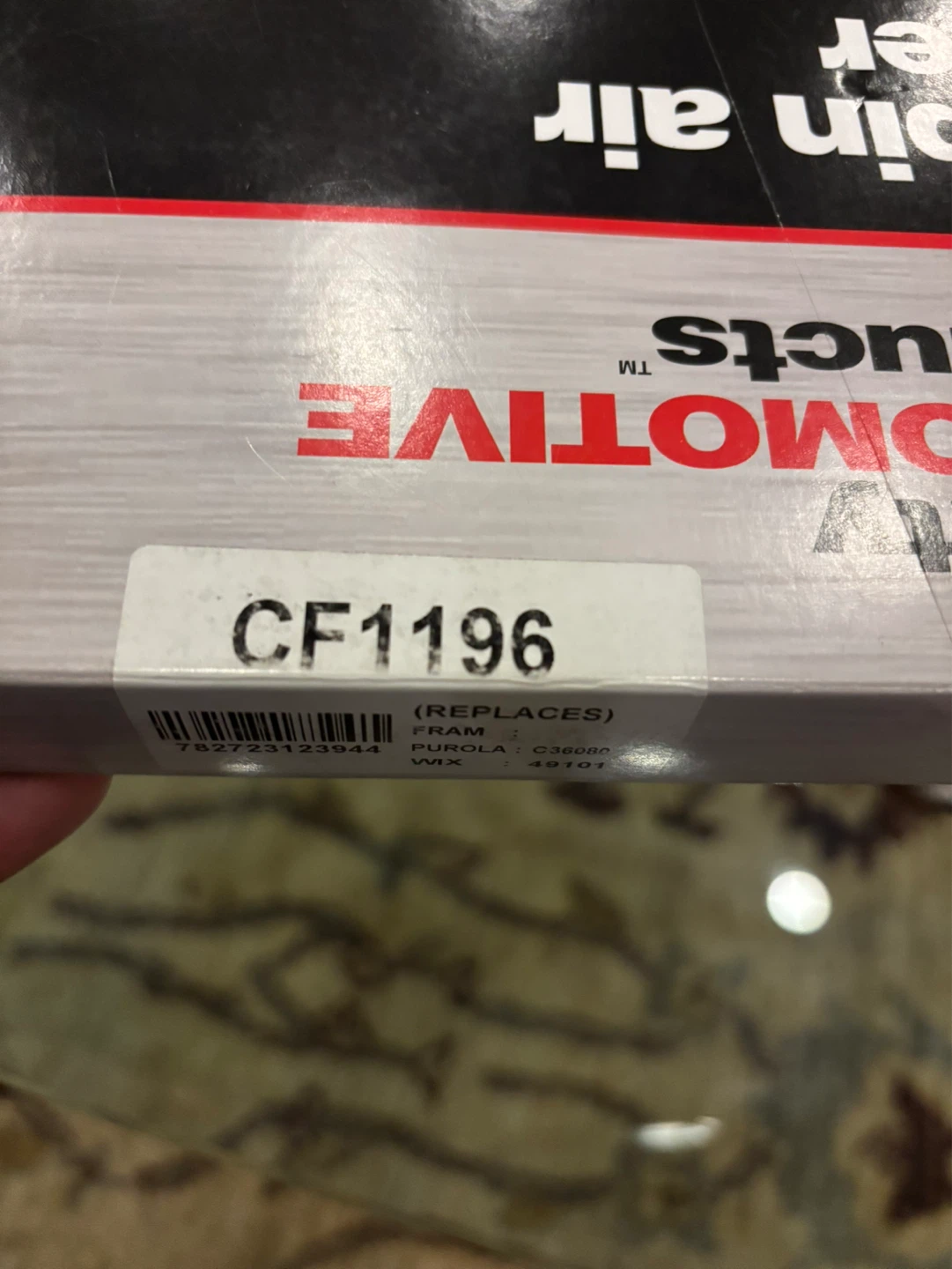 Quality Automotive Products Cabin Air Filter CF1196 - photo 3