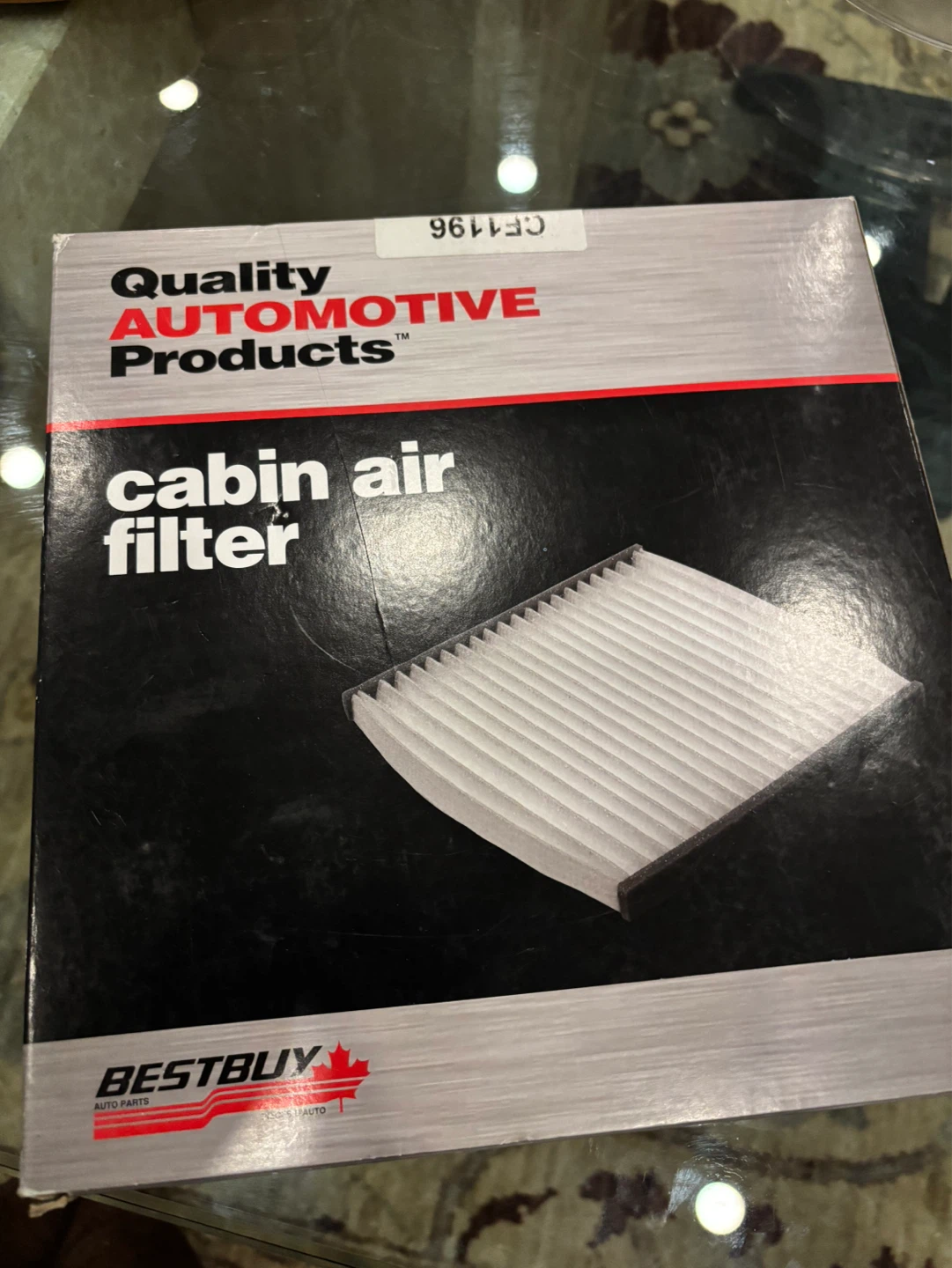 Quality Automotive Products Cabin Air Filter CF1196 - photo 2