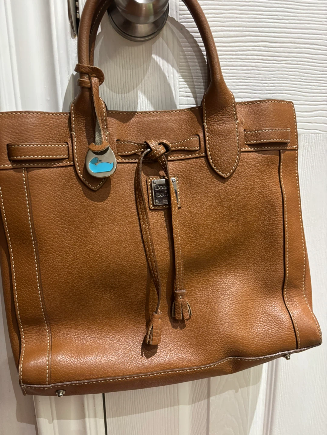 Dooney & Bourke Brown Leather Tote Bag