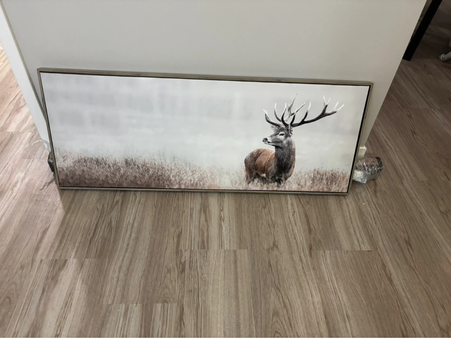 Large Canvas Wall Art - Stag in Field - photo 2