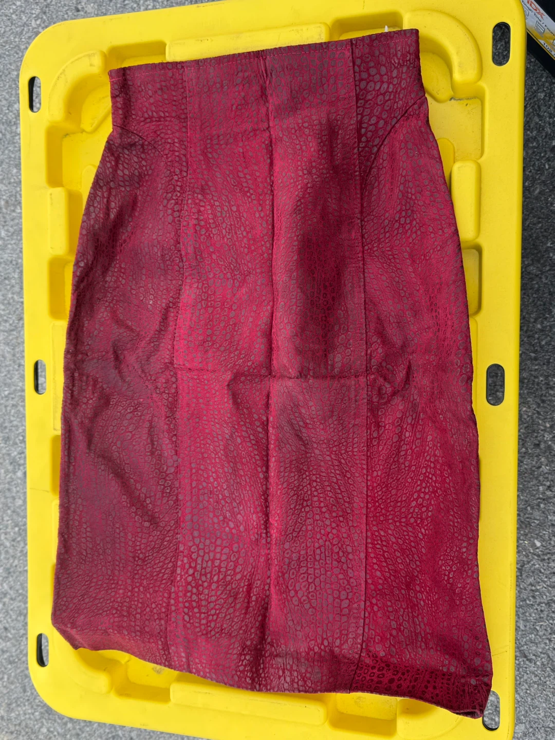 Danner Suede and Embossed Leather Skirt - Size 2