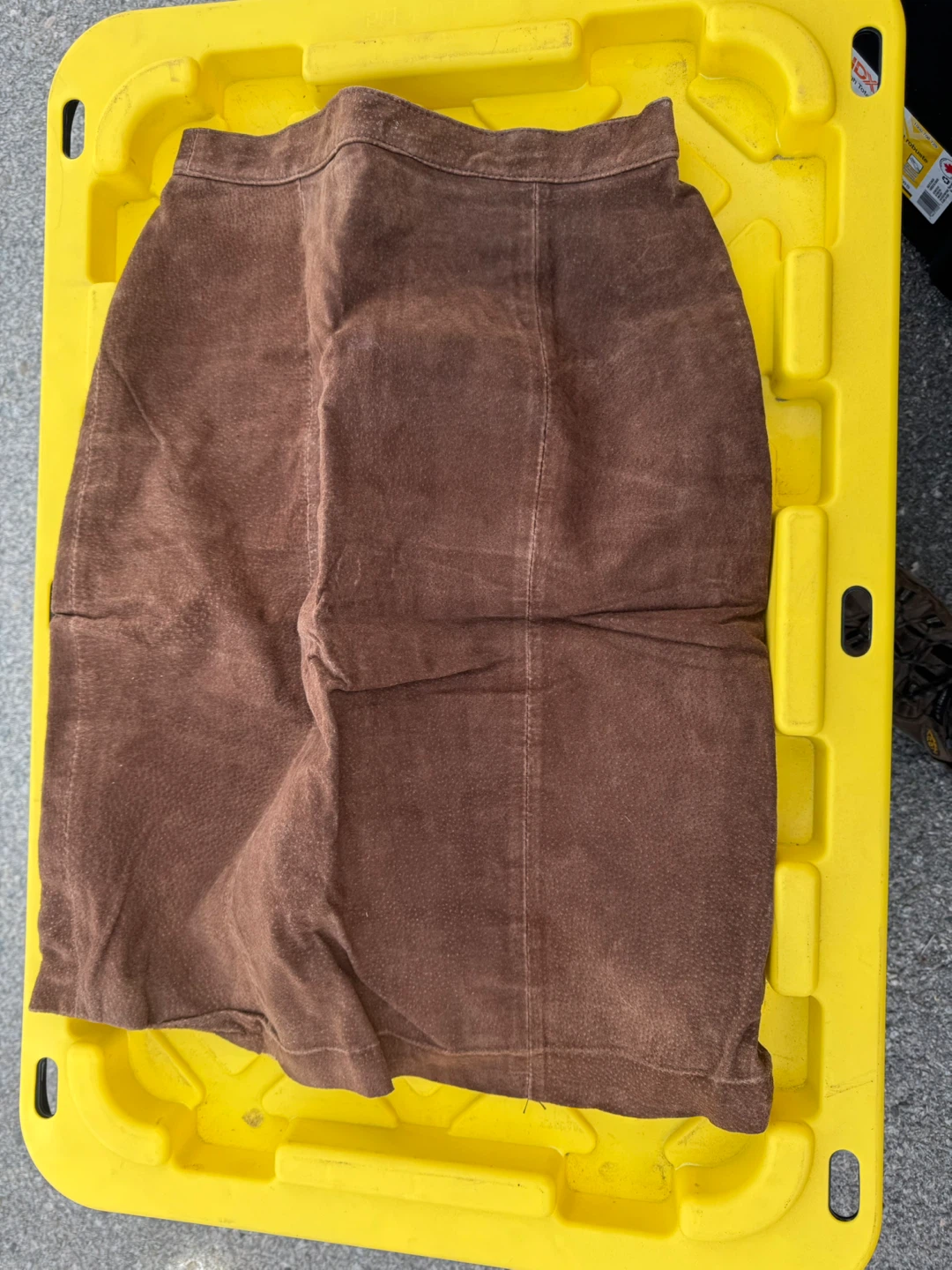 Danner Suede and Embossed Leather Skirt - Size 2 - photo 4