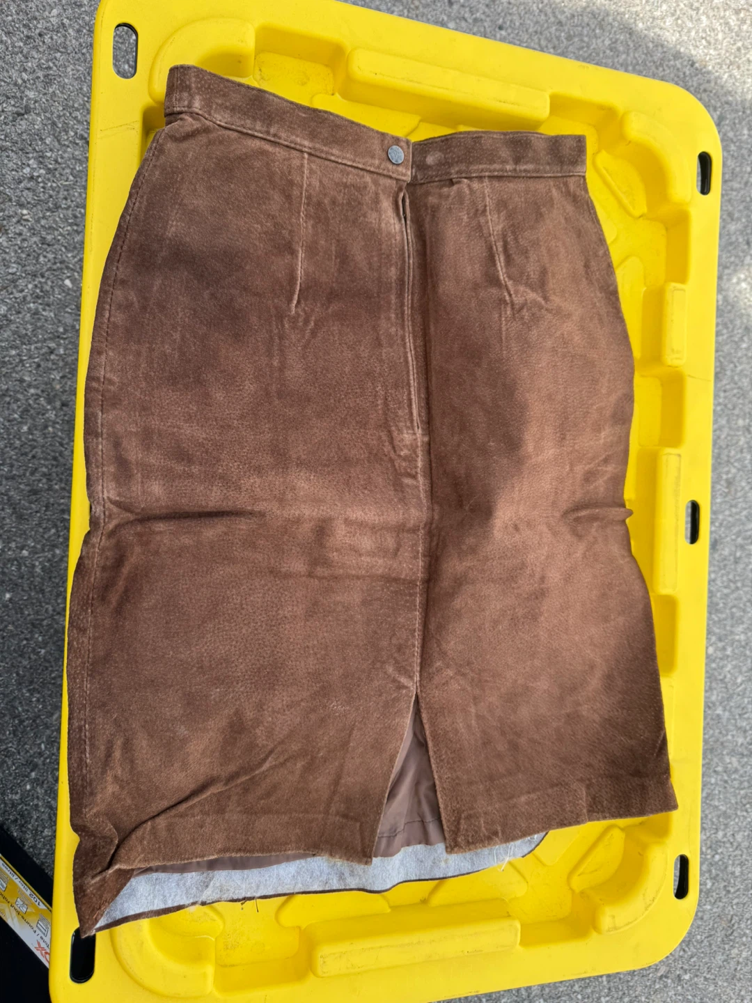 Danner Suede and Embossed Leather Skirt - Size 2 - photo 5
