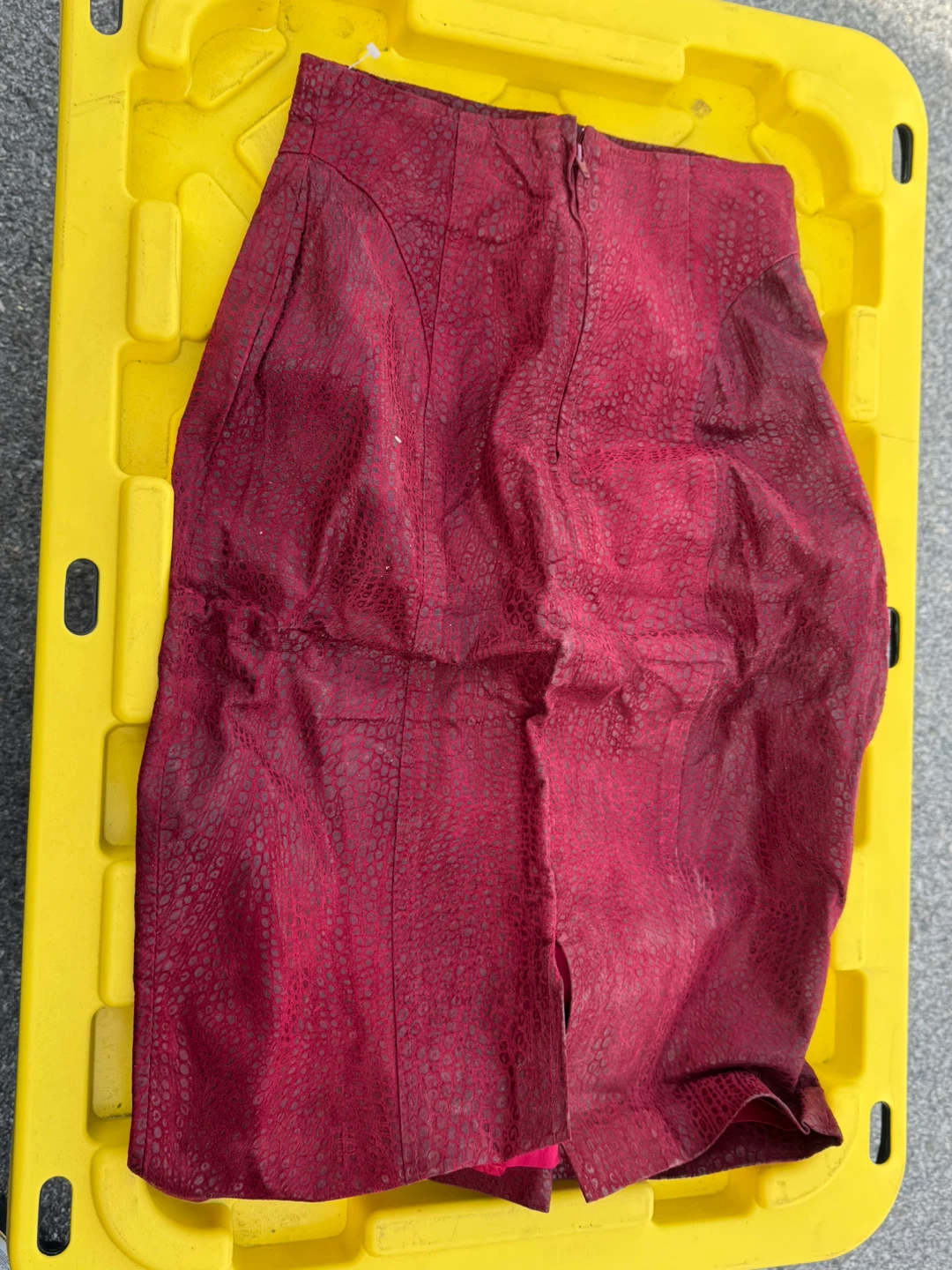 Danner Suede and Embossed Leather Skirt - Size 2 - photo 2