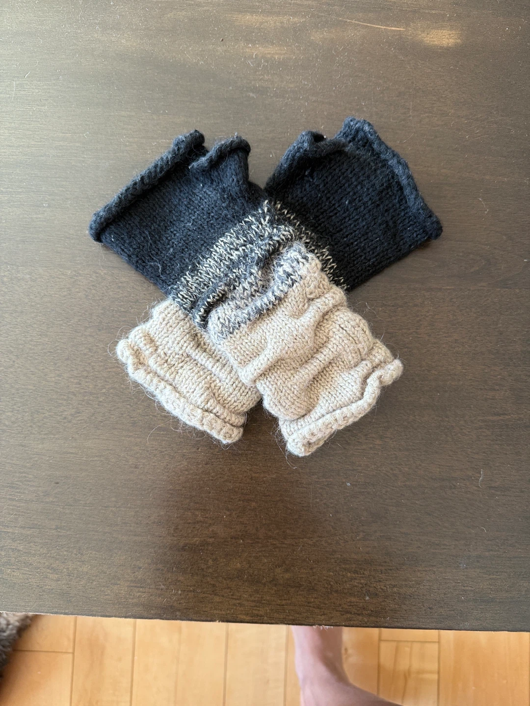 Knitted Fingerless Gloves