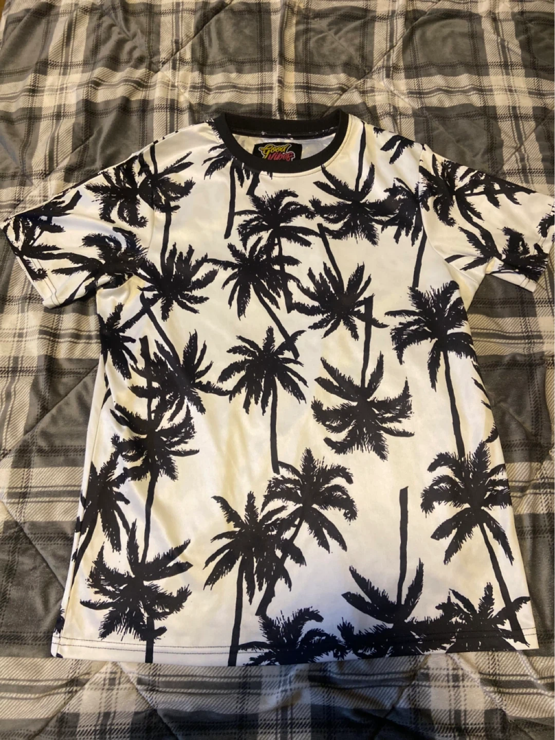 Mens Palm Tree T-Shirt Size Medium