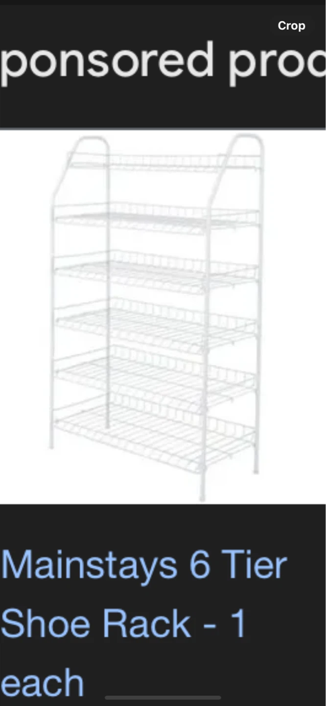 6 Tier Shoe Rack - White