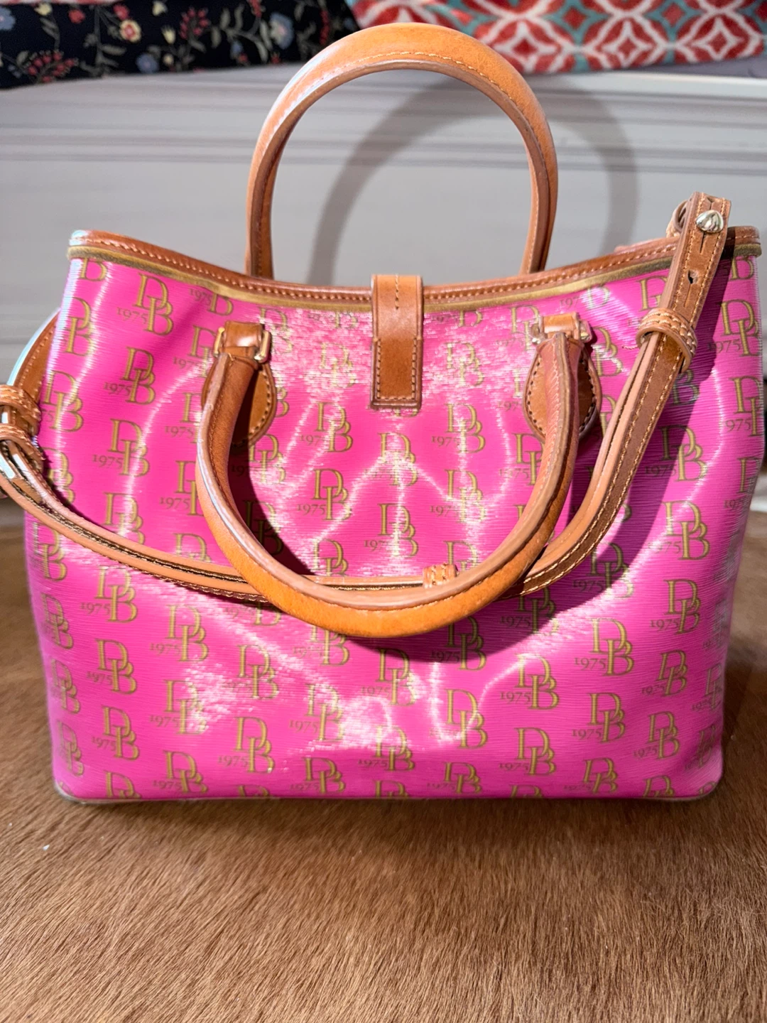 Dooney & Bourke Pink Monogram Tote Bag - photo 5
