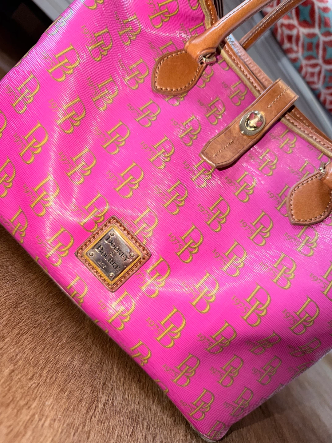 Dooney & Bourke Pink Monogram Tote Bag - photo 2