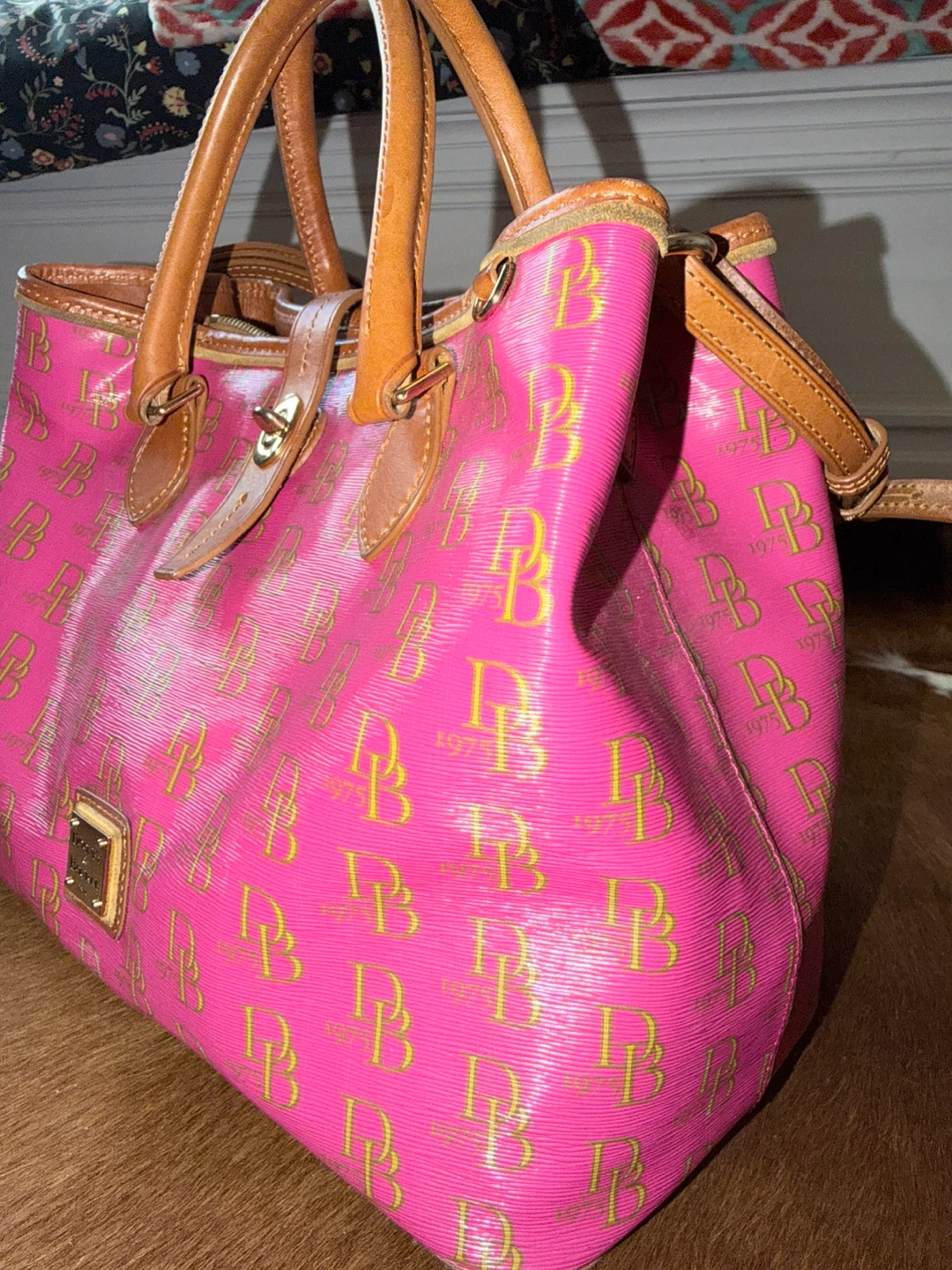 Dooney & Bourke Pink Monogram Tote Bag - photo 3