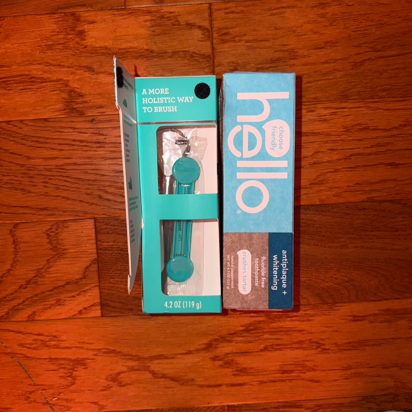 Hello Toothpaste and Guru Nanda Tongue Scraper & Squeezer