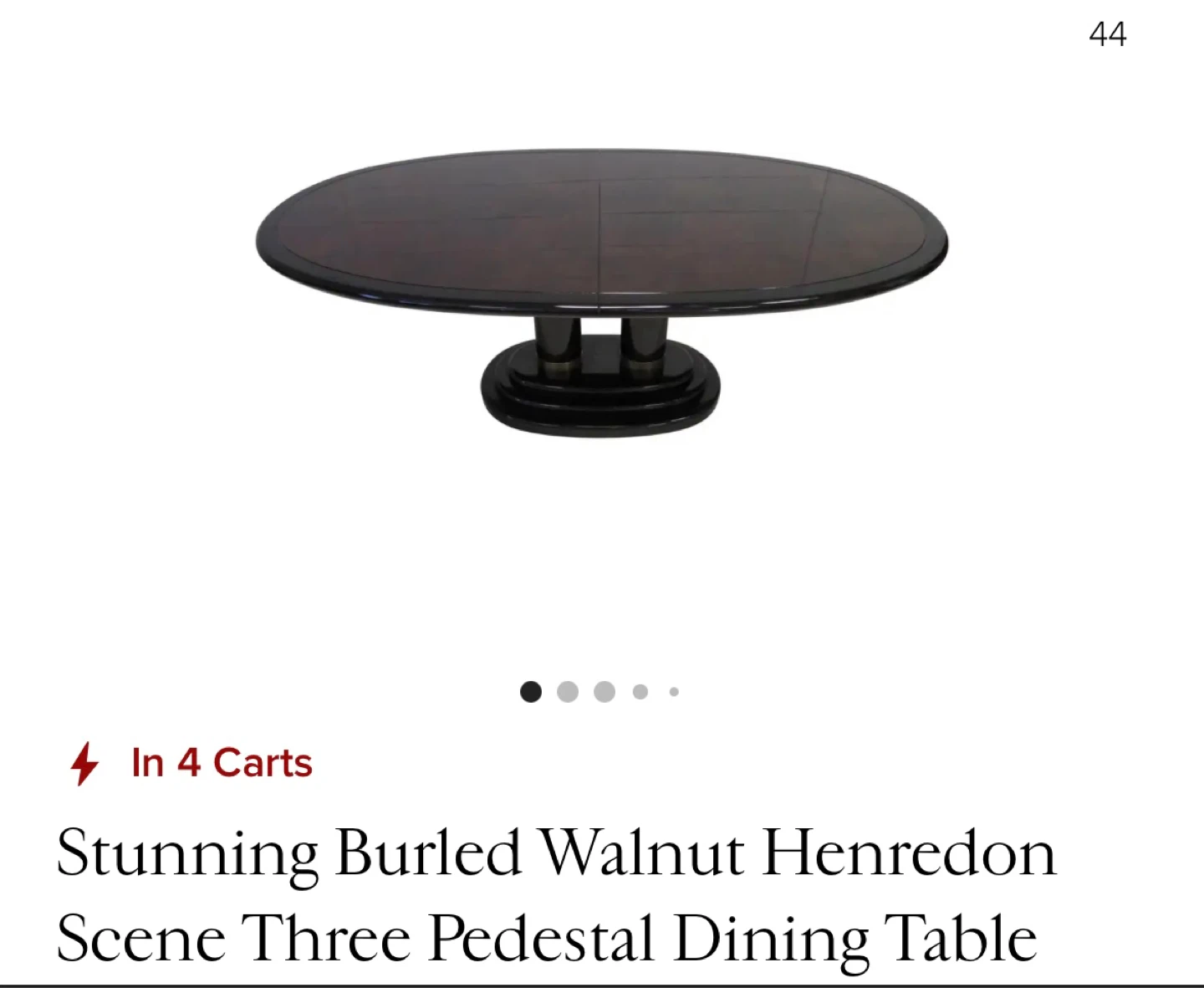 Henredon Black Lacquer and Cane Dining Chairs (Set of 4) - photo 2