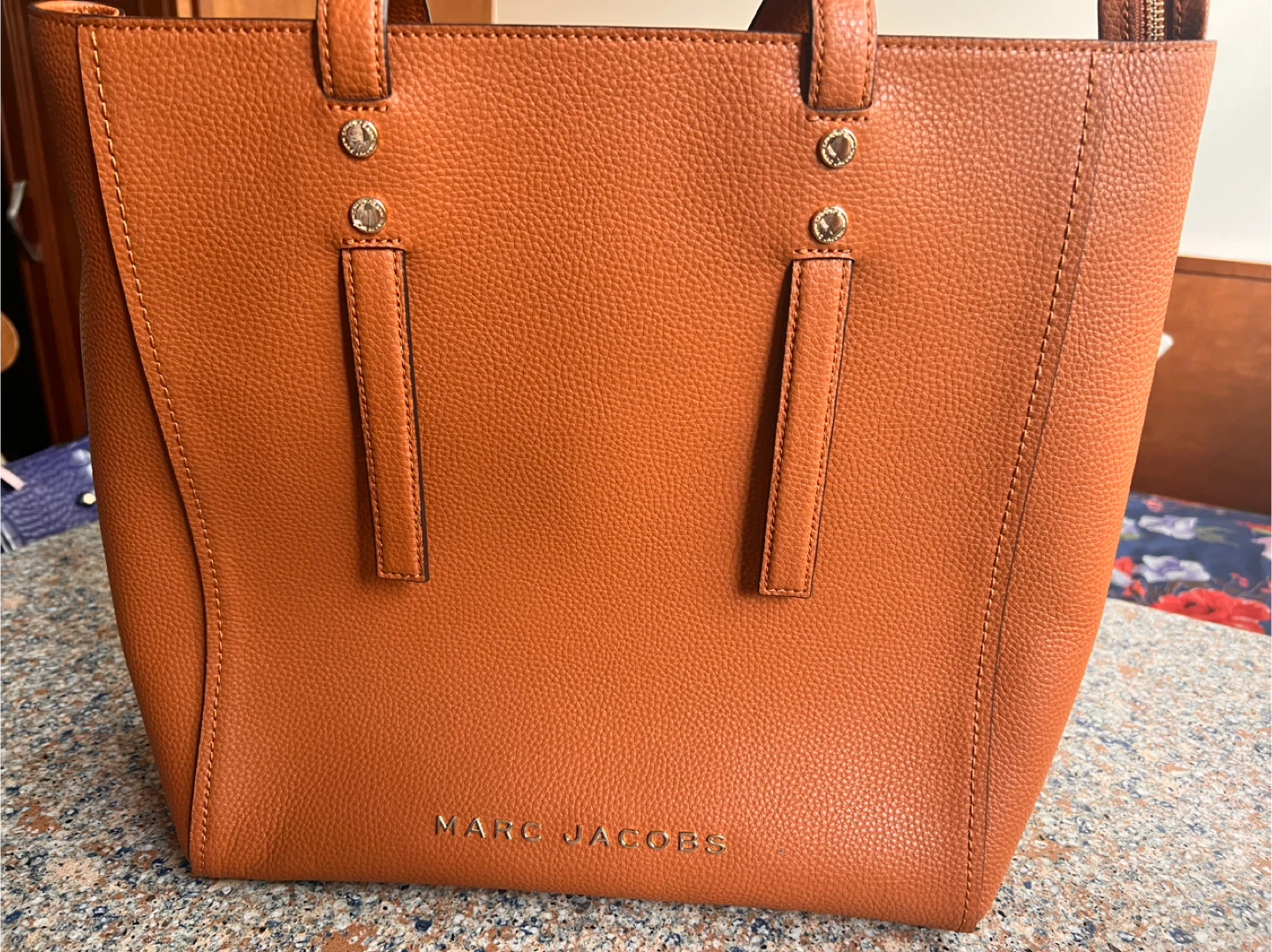 Marc Jacobs Brown Leather Tote Bag
