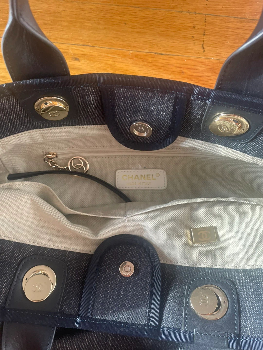CHANEL Denim Tote Bag - photo 2