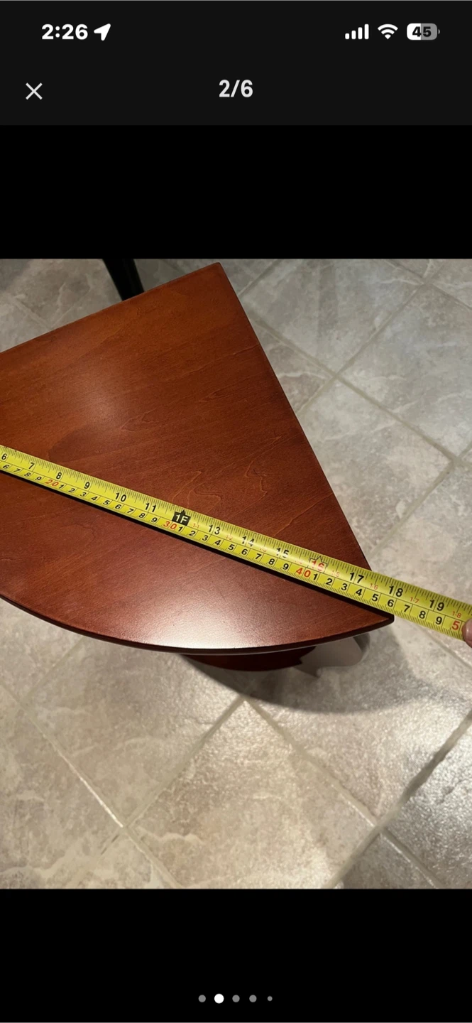 Corner Accent Table - Wood - photo 2