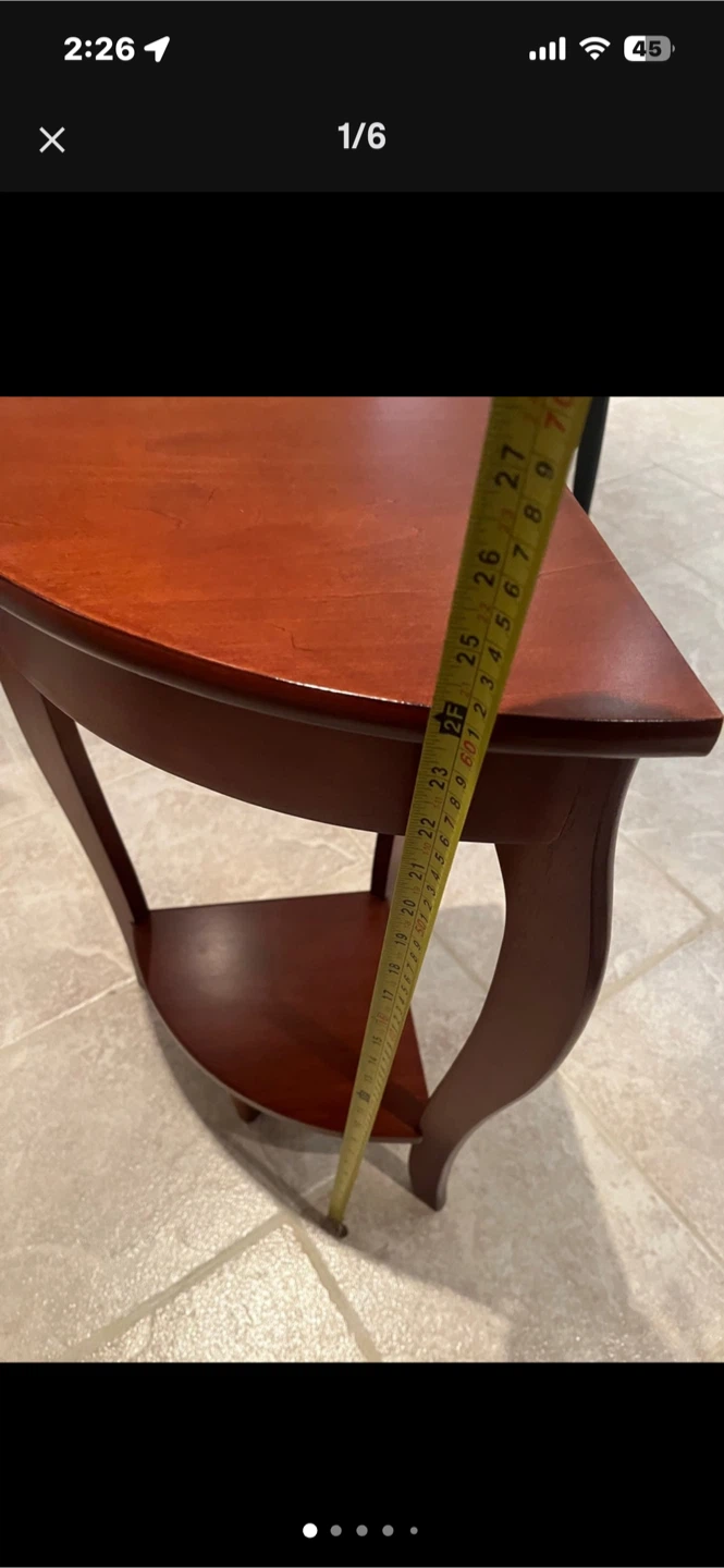 Corner Accent Table - Wood - photo 3