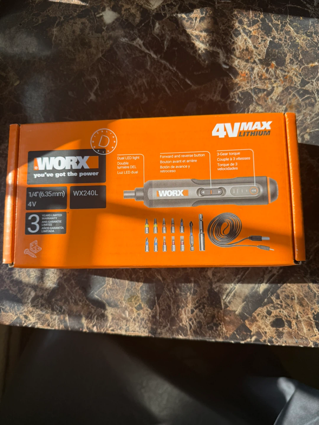 Worx 4V MAX Lithium Cordless Electric Screwdriver WX240L - photo 4