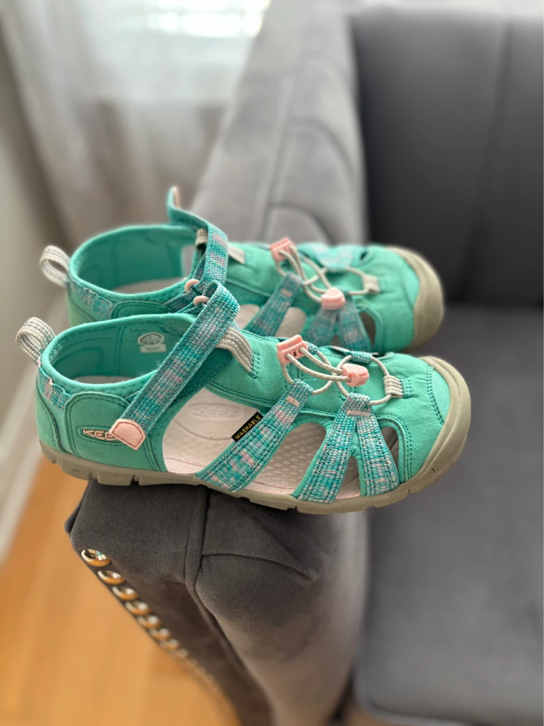 Keen Kids Water Sandals - Teal/Pink Size 5 US