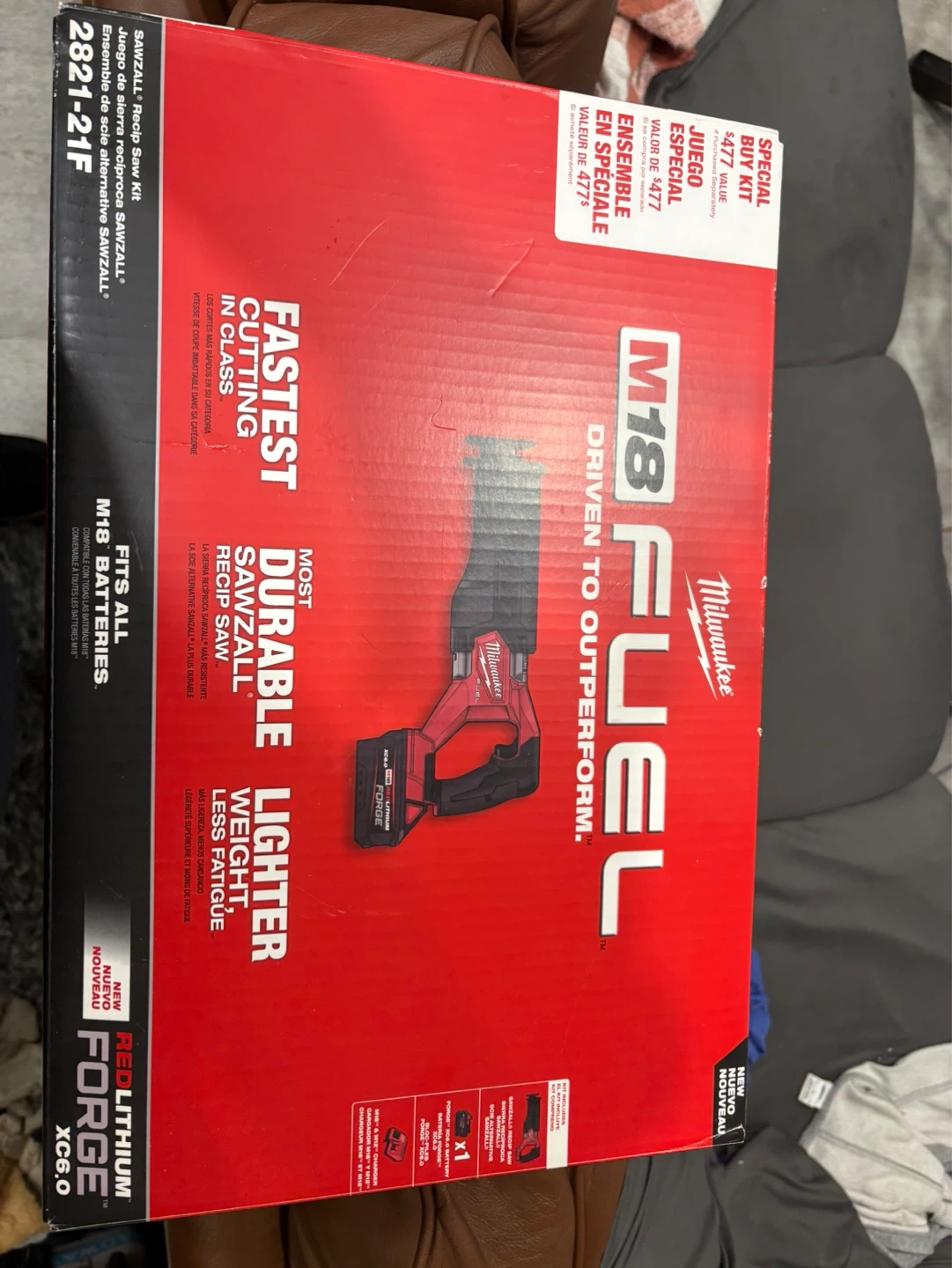 Milwaukee M18 FUEL Sawzall Recip Saw Kit 2821-21F