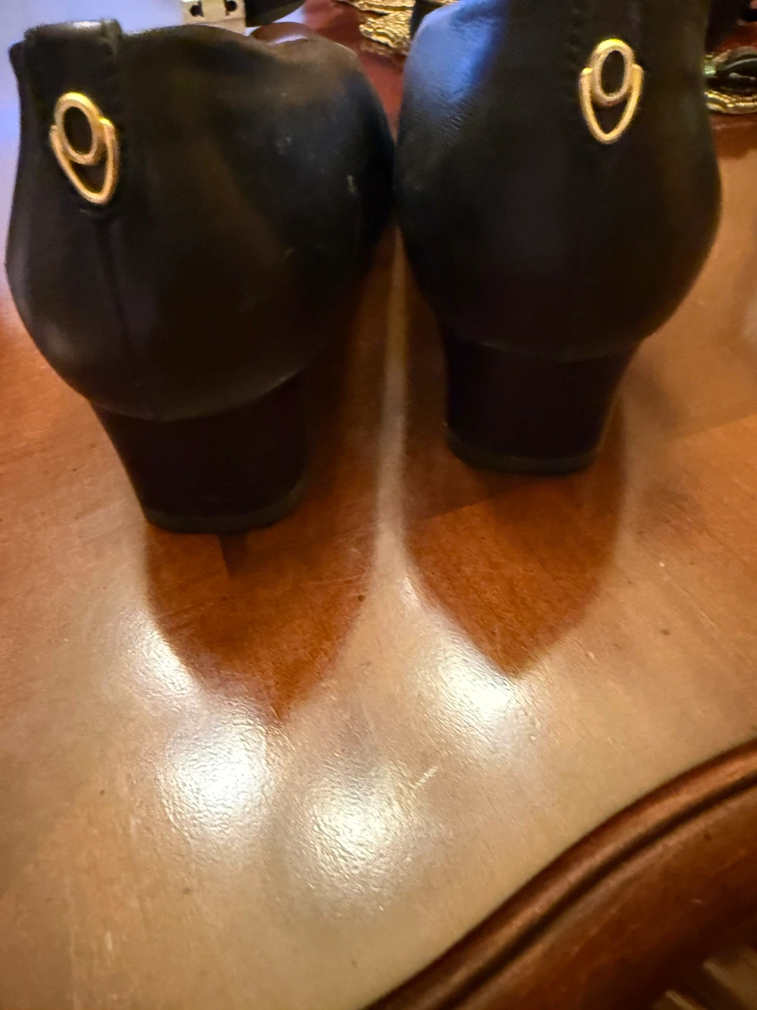 Black Leather Heels - photo 3