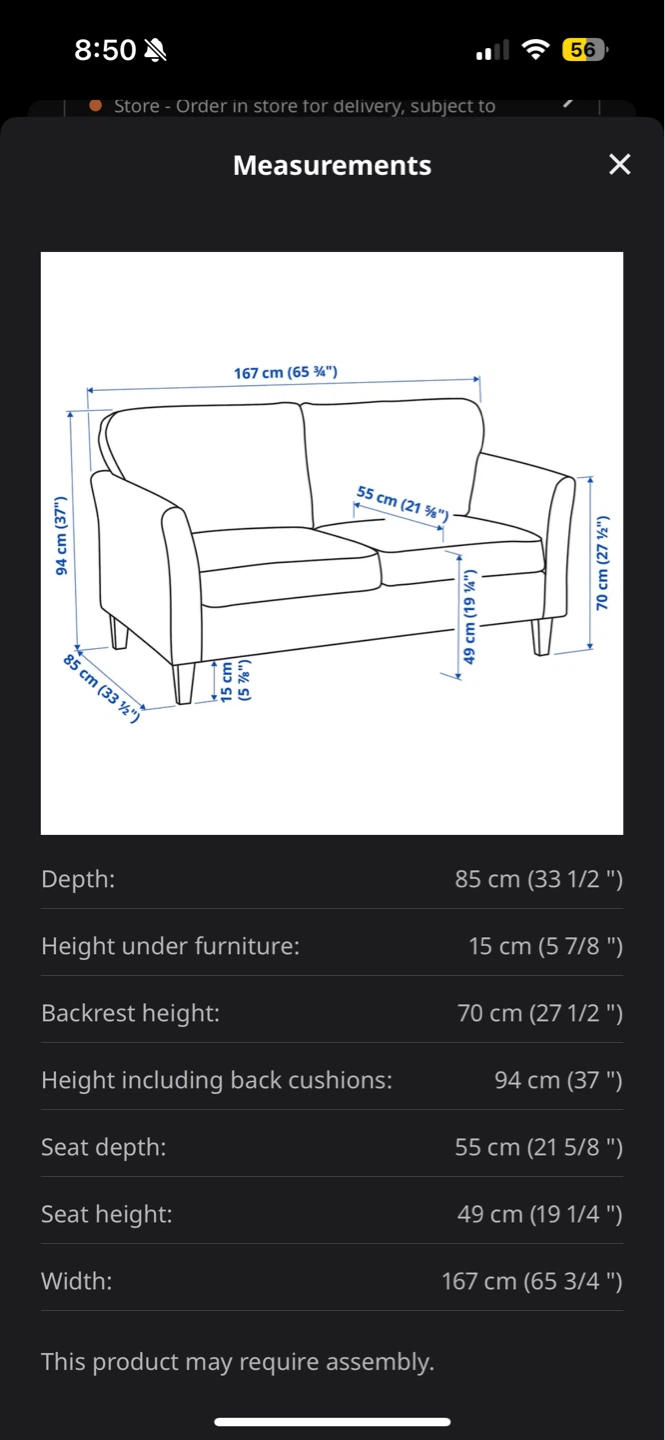 IKEA EKHOLMA Loveseat LIKE NEW - photo 5