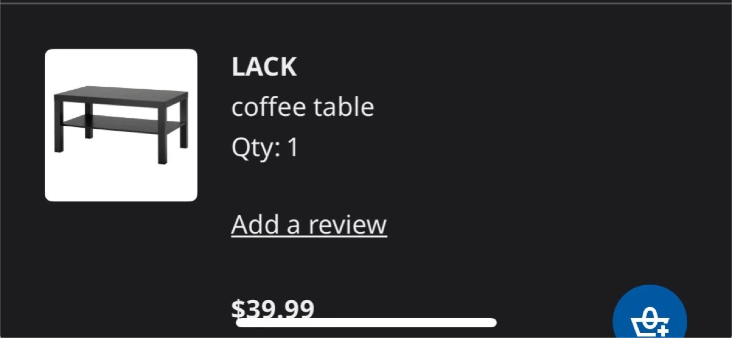 IKEA LACK coffee table - black LIKE NEW - photo 3